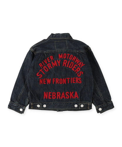 Air Denim Embroidery Jacket