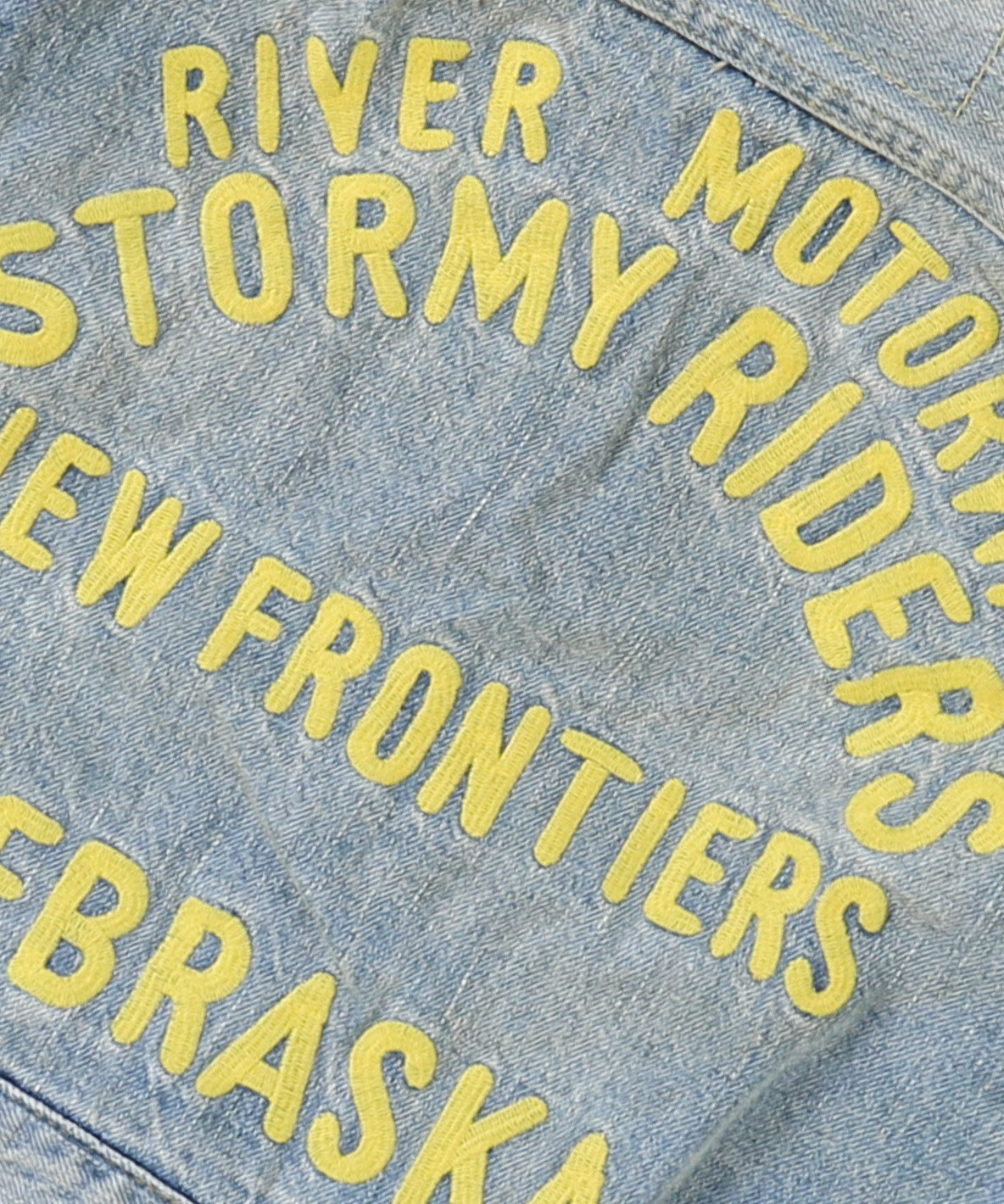 Air Denim Embroidery Jacket