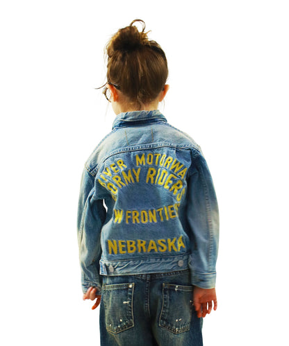 Air Denim Embroidery Jacket