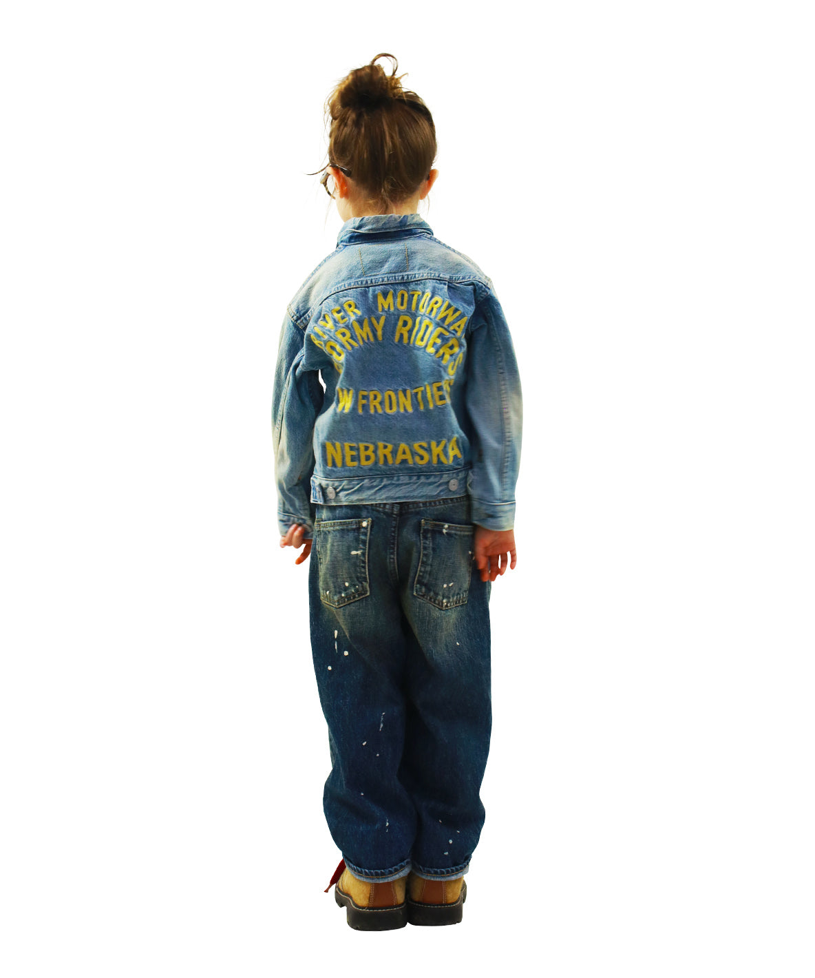 Air Denim Embroidery Jacket