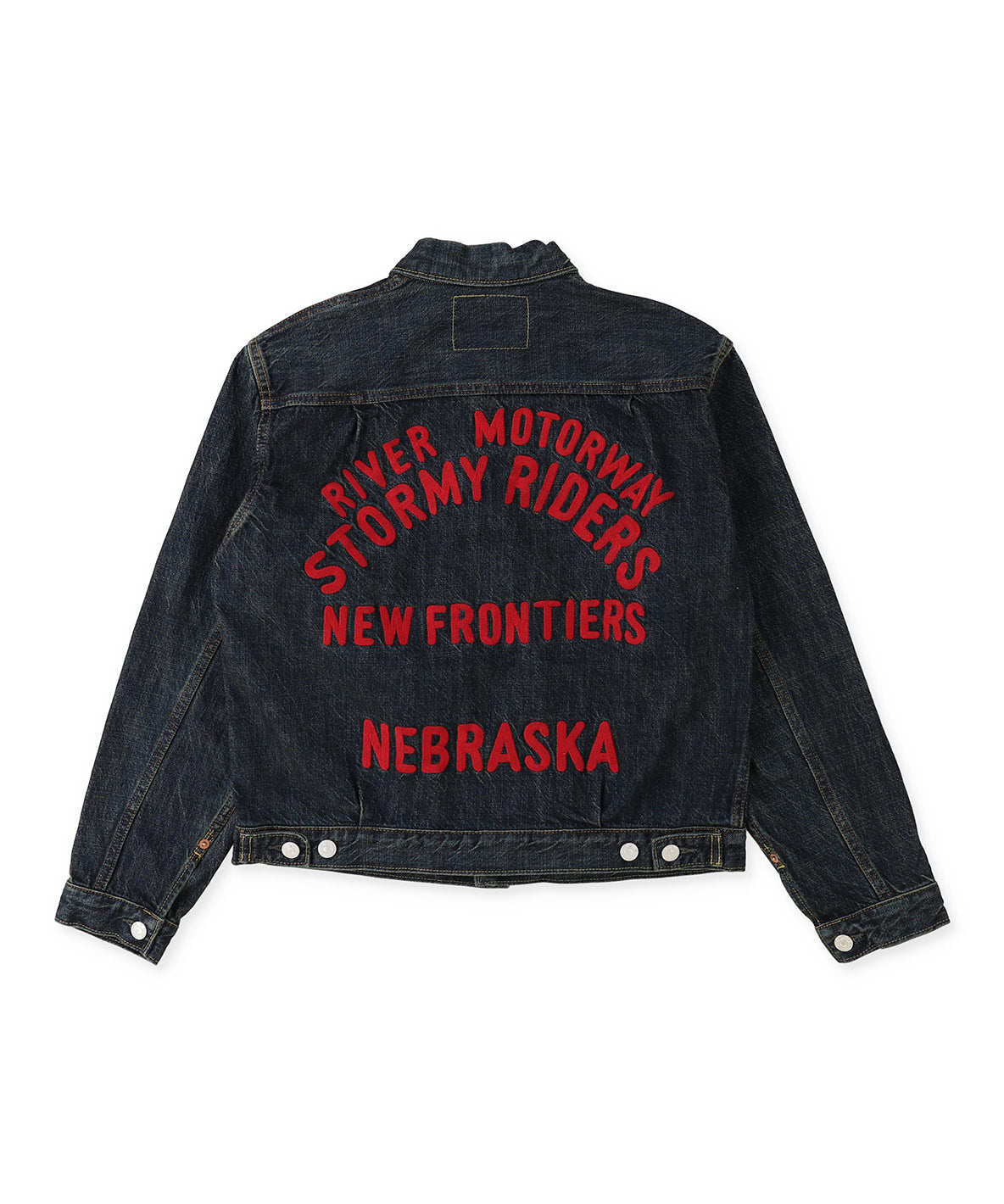 Air Denim Embroidery Jacket(LADIES)