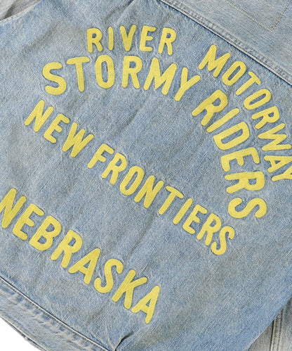 Air Denim Embroidery Jacket(LADIES)