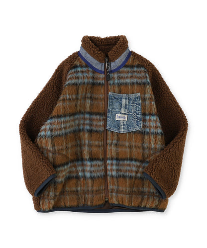 Polyester Shaggy Boa Jacket