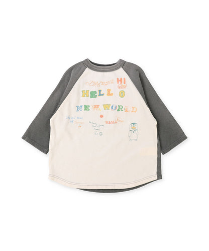 Vintage Cotton Jersey HELLO Long Sleeve Tee