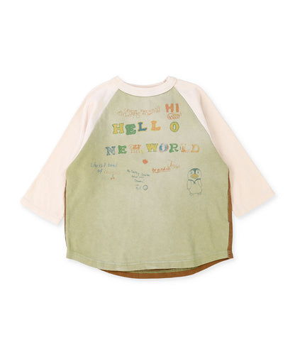 Vintage Cotton Jersey HELLO Long Sleeve Tee