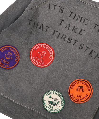 Vintage Fleece Patch Sweatshirt(LADIES)