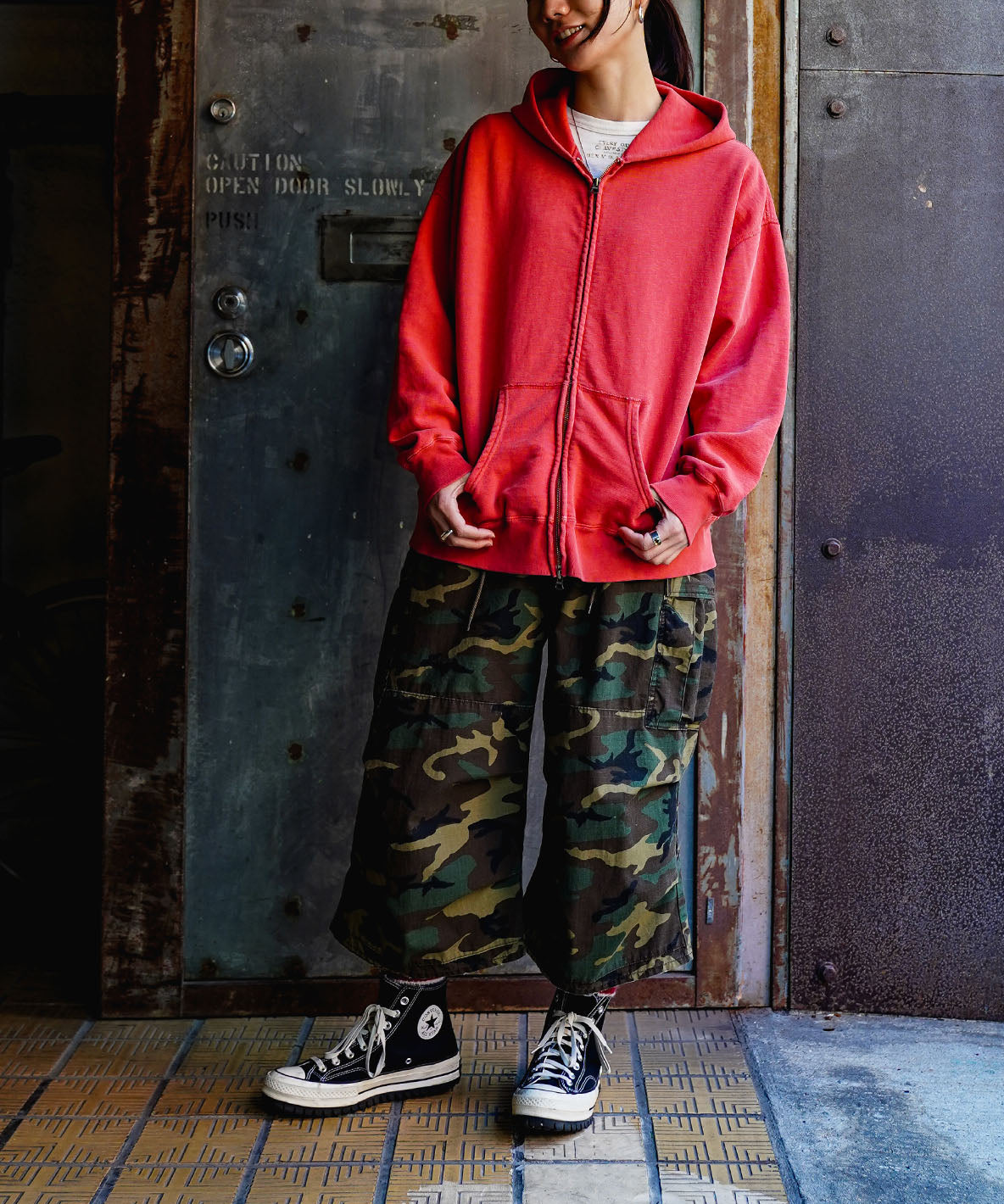 PENNIE Zip-up Sweat Hoodie(LADIES)