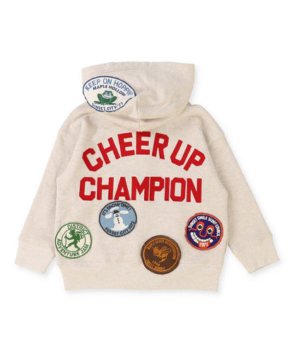 Patch Sweat Hoodie Jacket