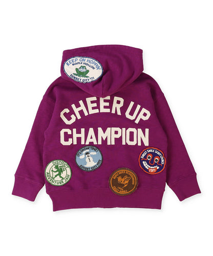 Patch Sweat Hoodie Jacket