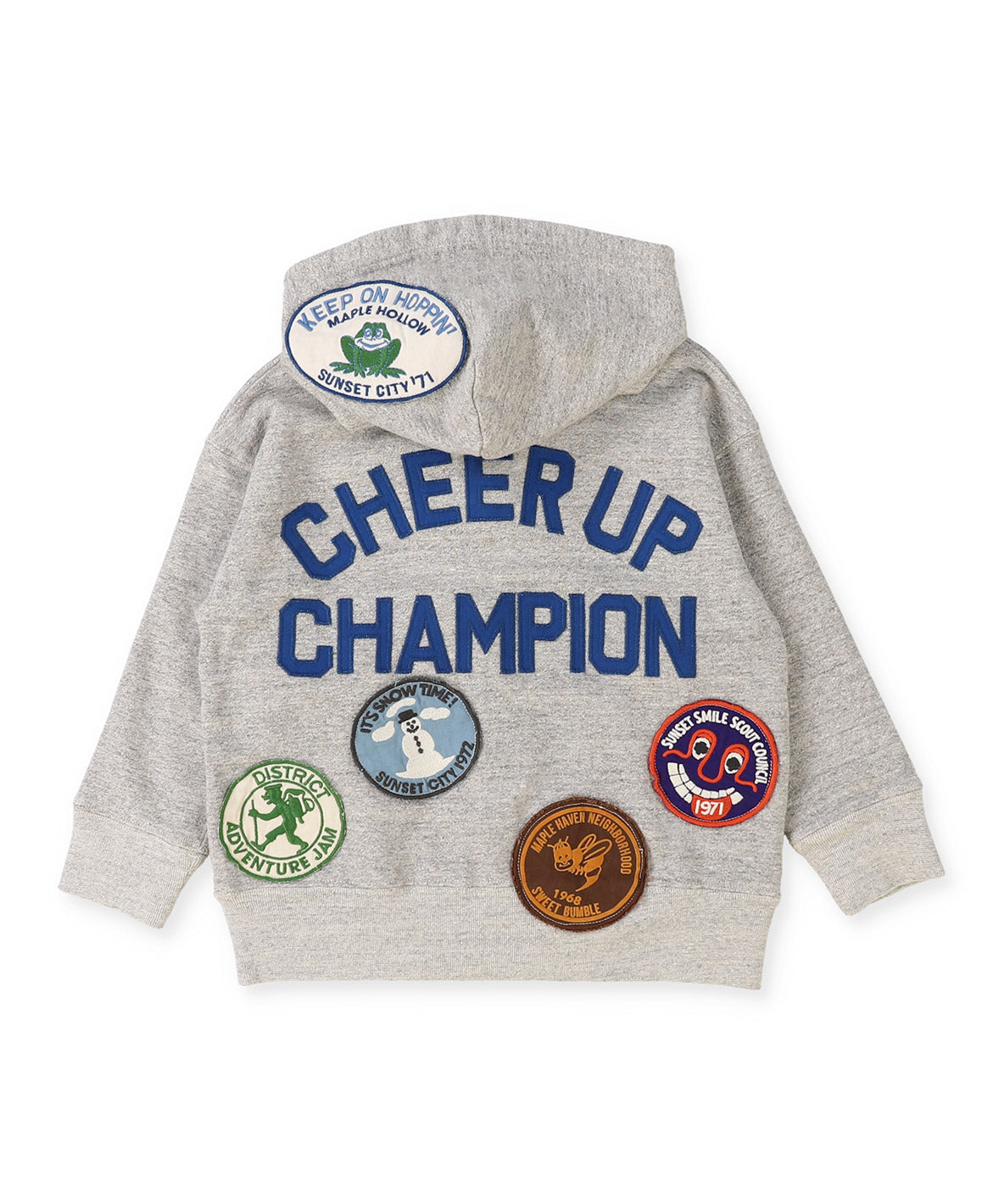 Patch Sweat Hoodie Jacket