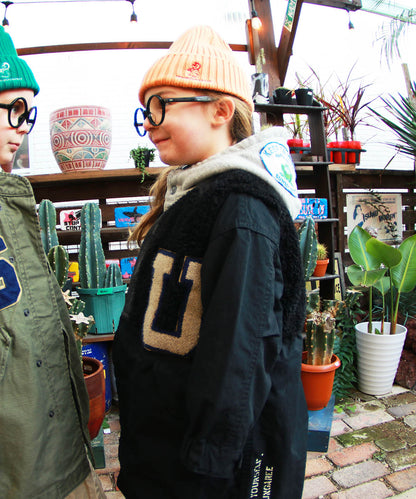 Patch Sweat Hoodie Jacket