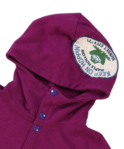 Patch Sweat Hoodie Jacket(LADIES)