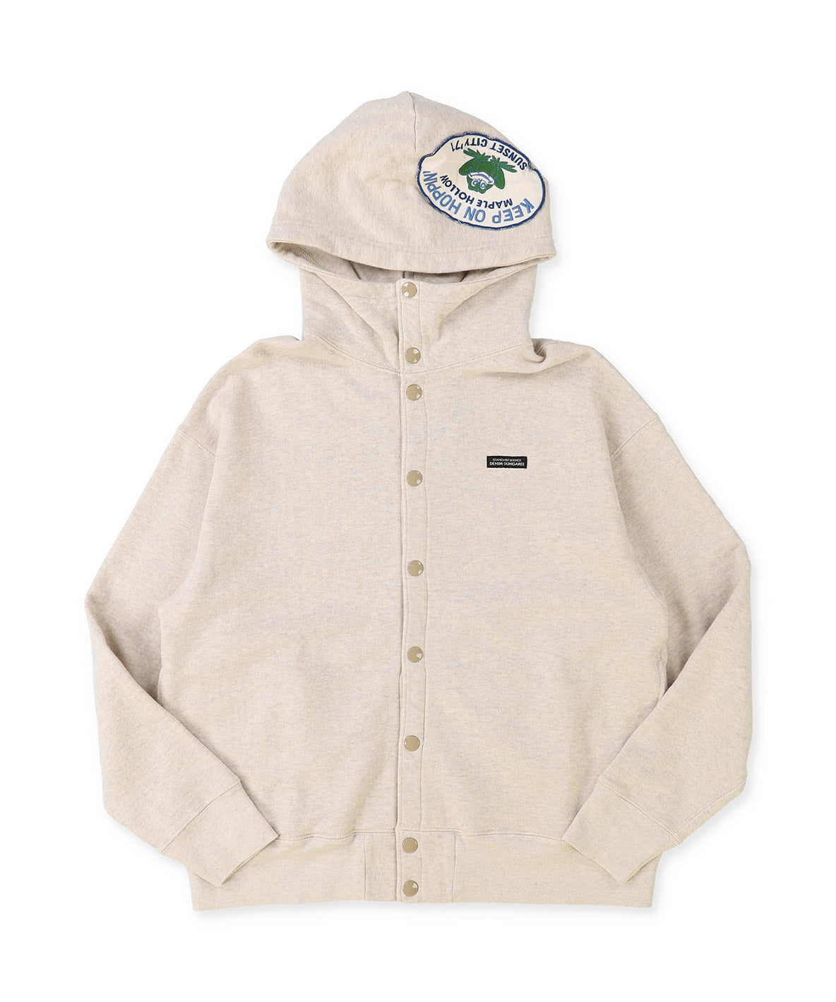 Patch Sweat Hoodie Jacket(LADIES)