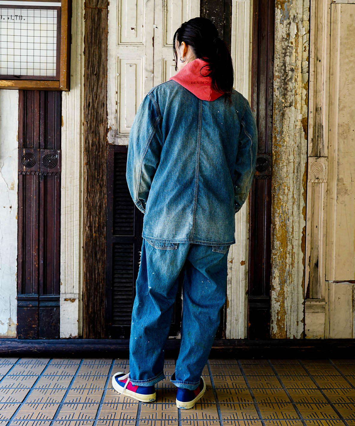8oz Denim Remake Easy Pants(LADIES)