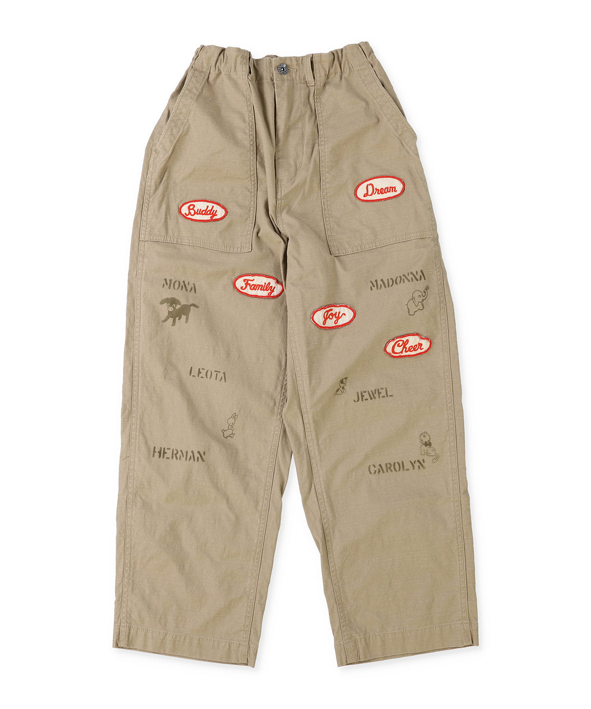 Stretch Back Satin Pants(LADIES)