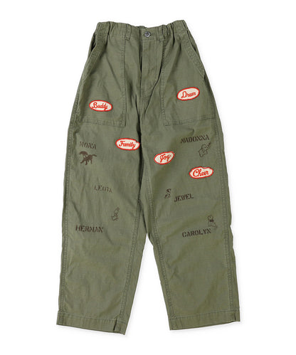 Stretch Back Satin Pants(LADIES)