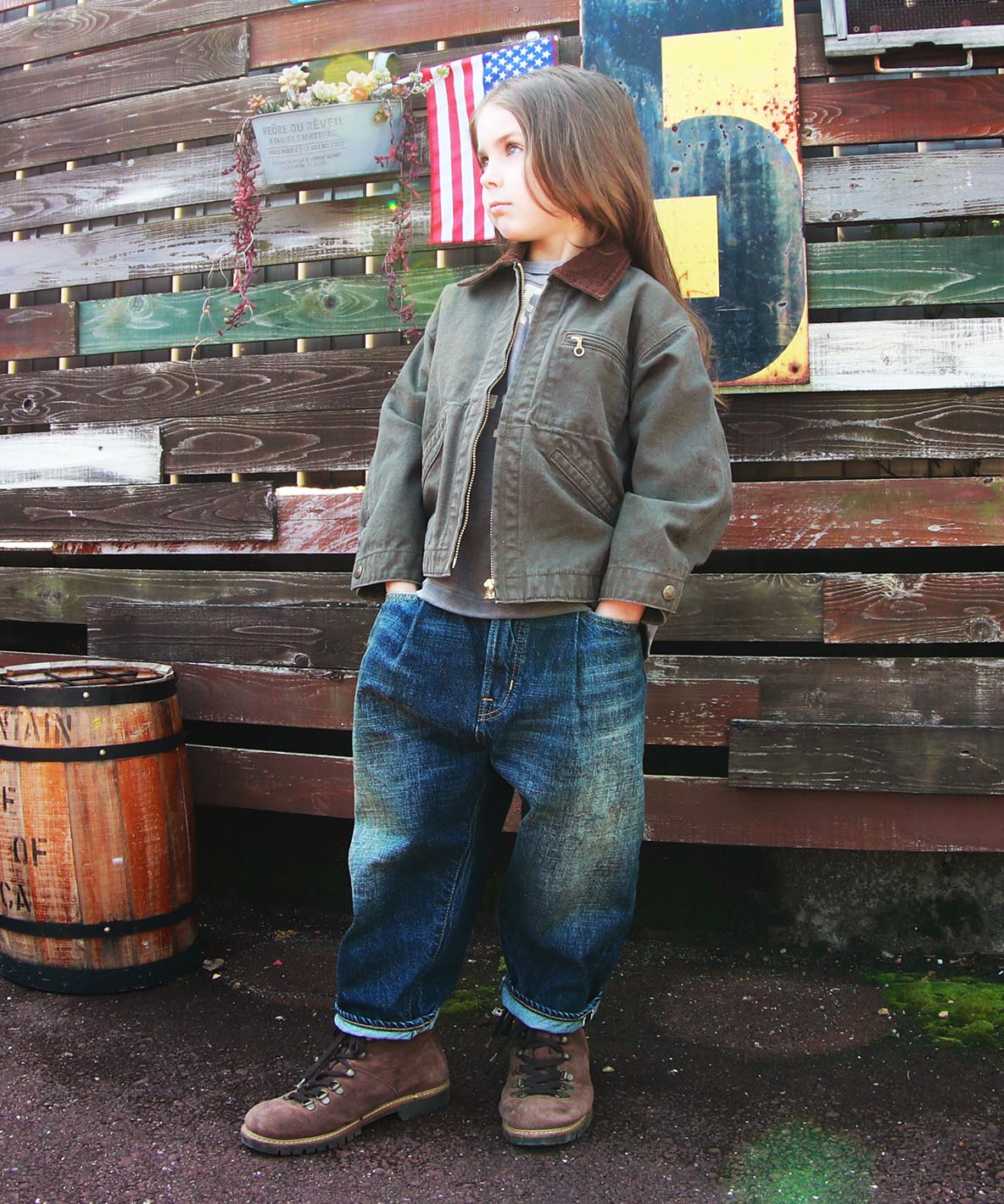 Air Denim Scribble Easy Pants