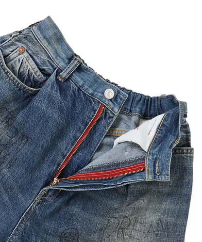 Air Denim Scribble Easy Pants(LADIES)