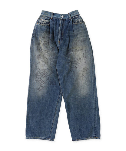 Air Denim Scribble Easy Pants(LADIES)