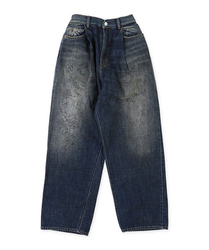Air Denim Scribble Easy Pants(LADIES)