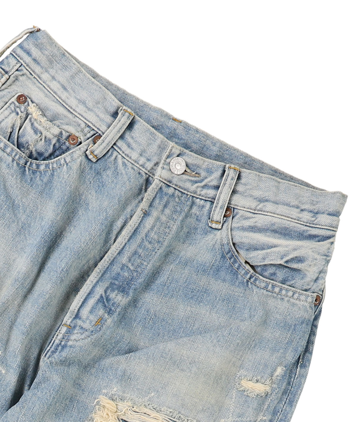 12ozHOME MADE Denim Grunge Style Pants(LADIES)