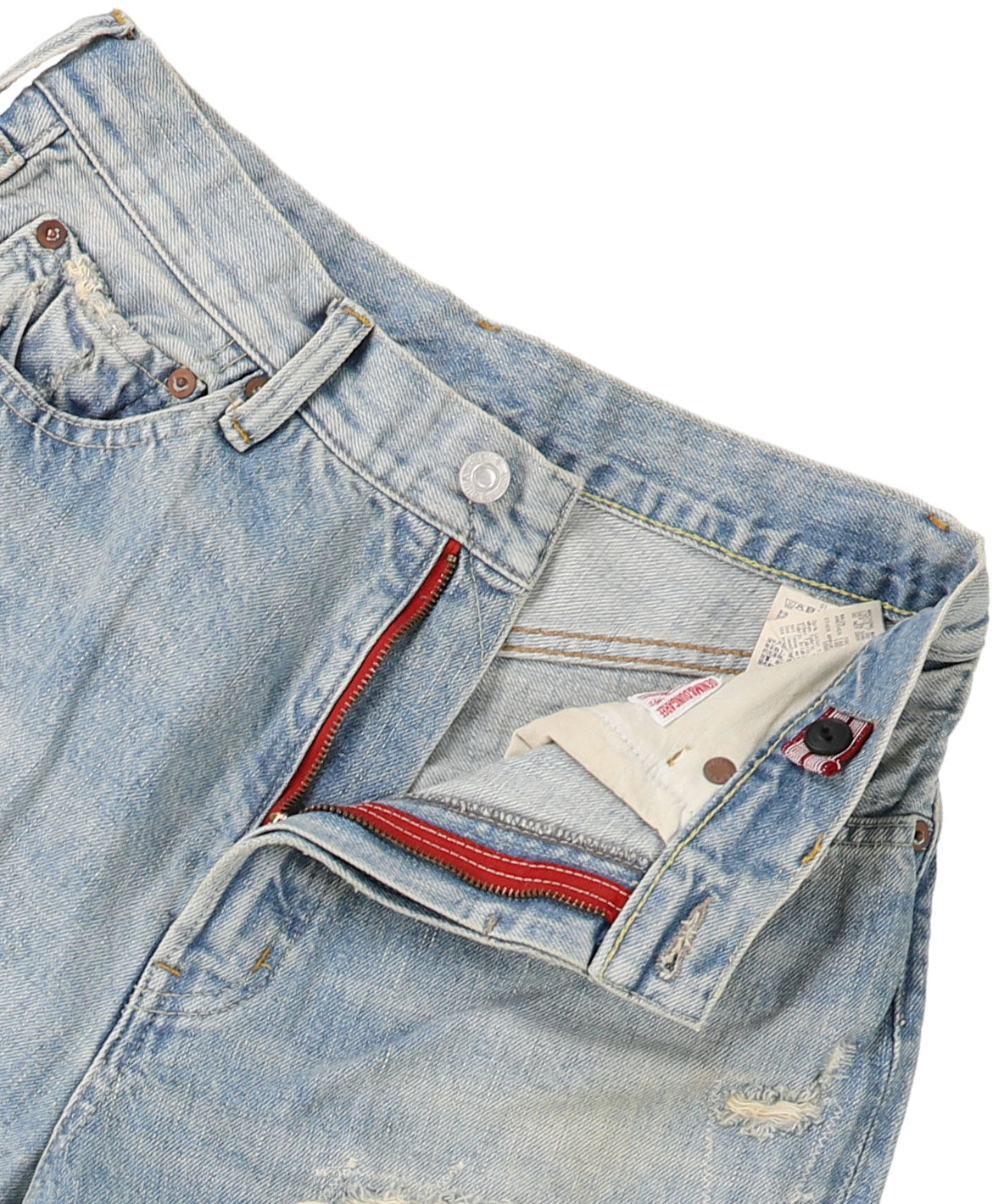 12ozHOME MADE Denim Grunge Style Pants(LADIES)