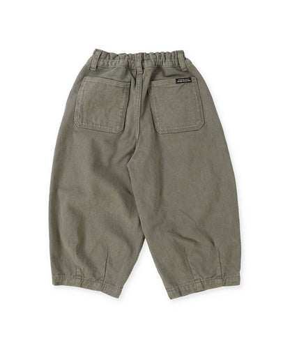 Wool-back Twill Colorful Balloon Pants