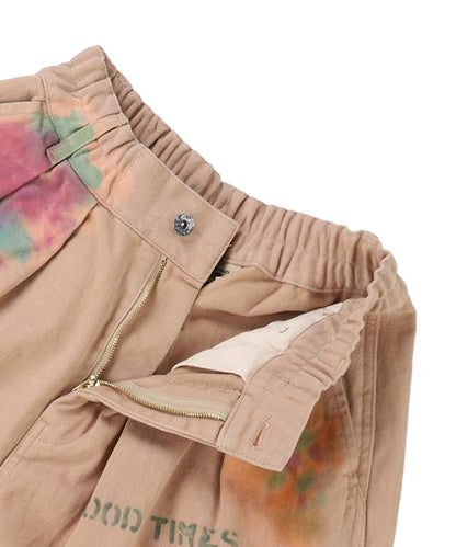 Wool-back Twill Colorful Balloon Pants(LADIES)