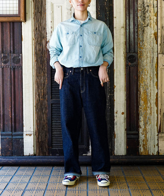 Airy Denim 5 Pocket Pants(LADIES)