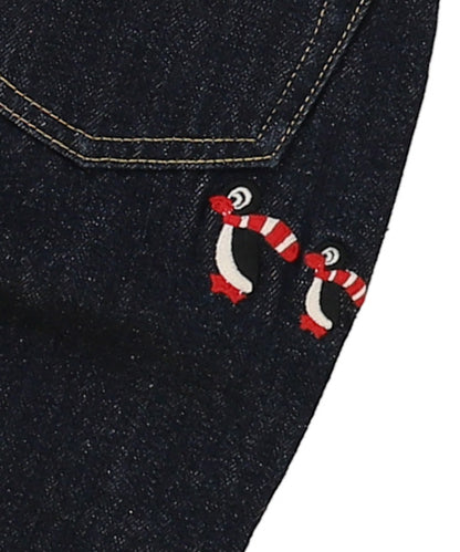 Wool-lining Denim Easy Pants