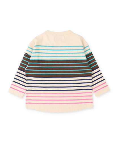 SNOOPY Striped Print Tee