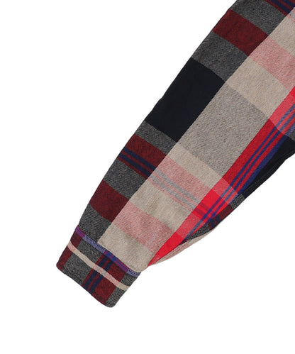 Uneven Plaid Shirt(MENS)