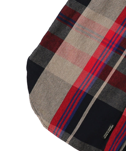 Uneven Plaid Shirt(MENS)