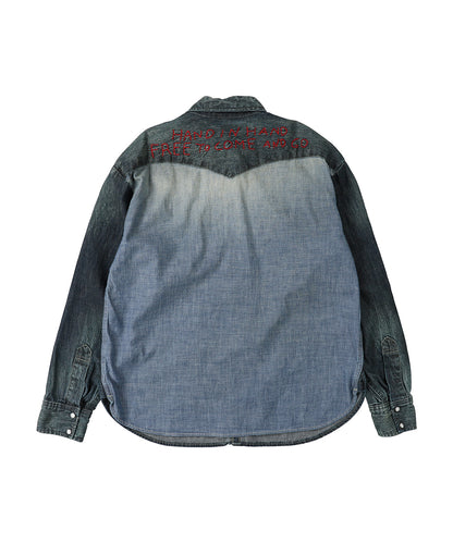8oz Denim Western Shirt(MENS)