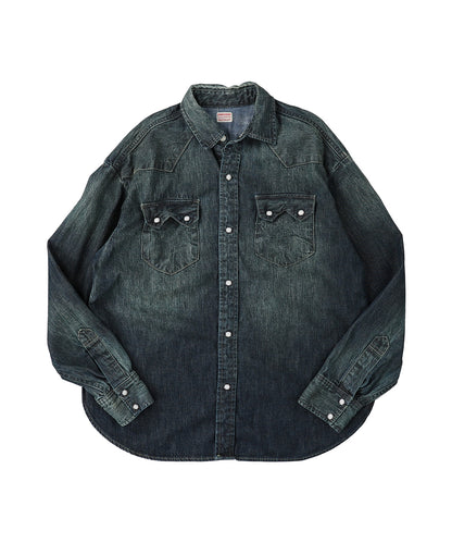 8oz Denim Western Shirt(MENS)
