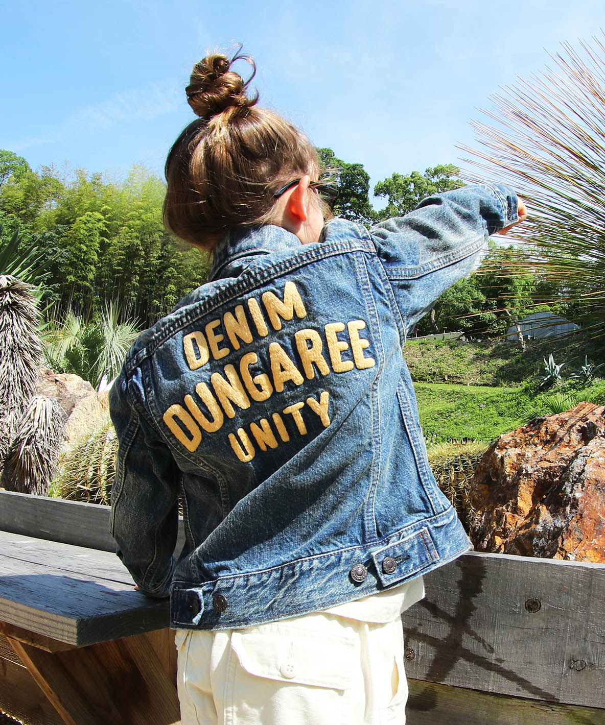 Airy Denim Embroidered Jacket