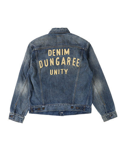 Airy Denim Embroidered Jacket(LADIES)