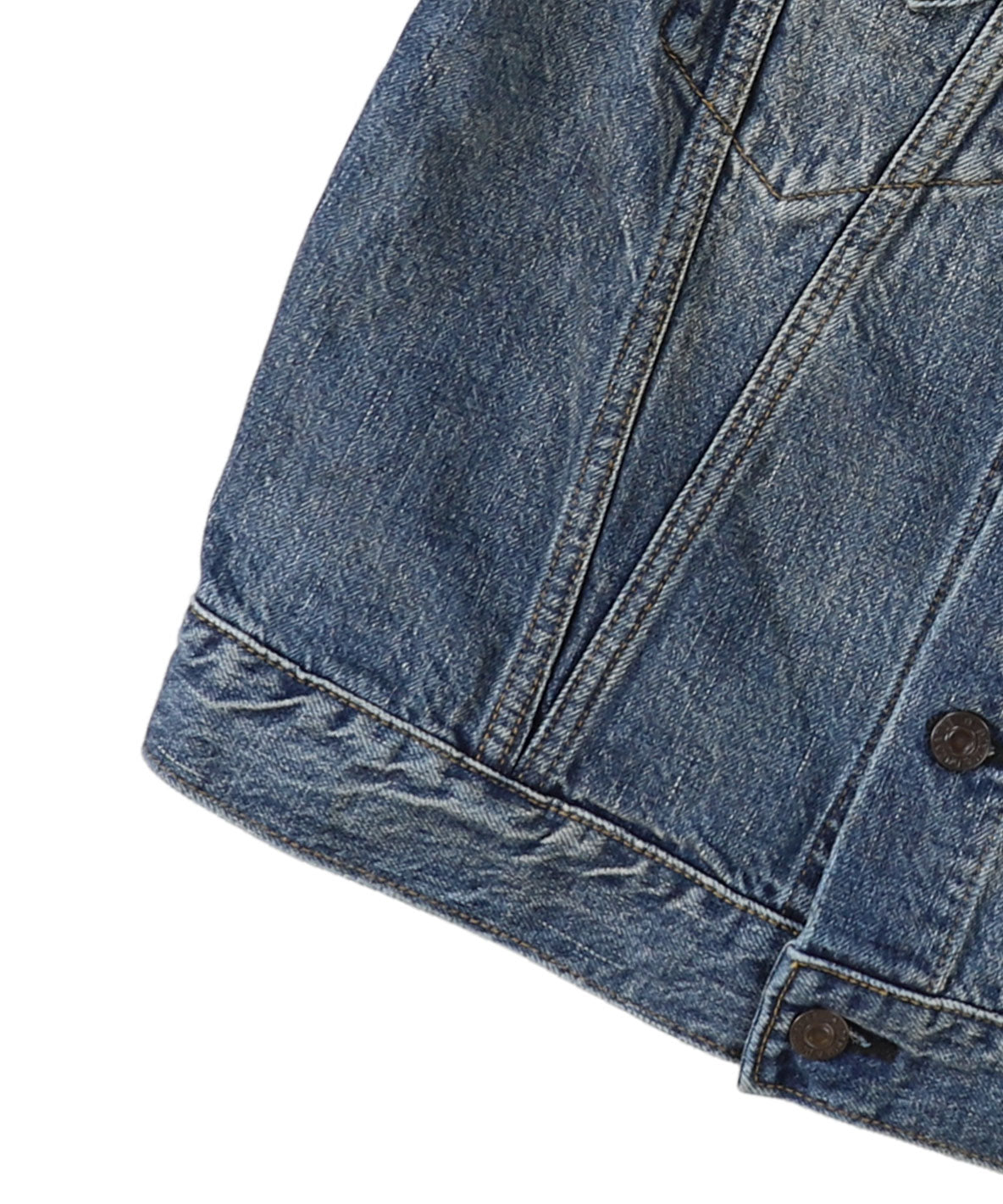 Airy Denim Embroidered Jacket(LADIES)