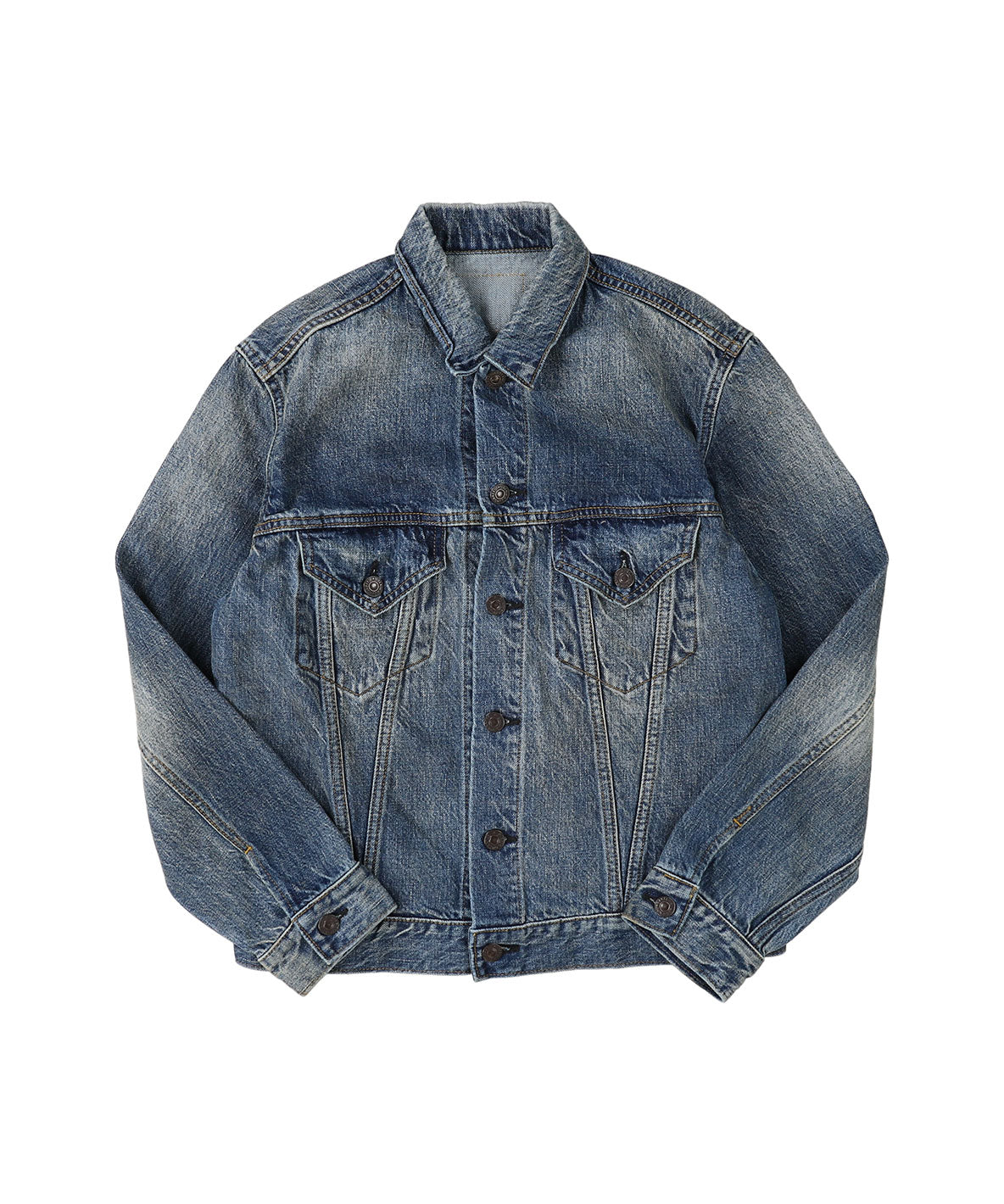 Airy Denim Embroidered Jacket(LADIES)