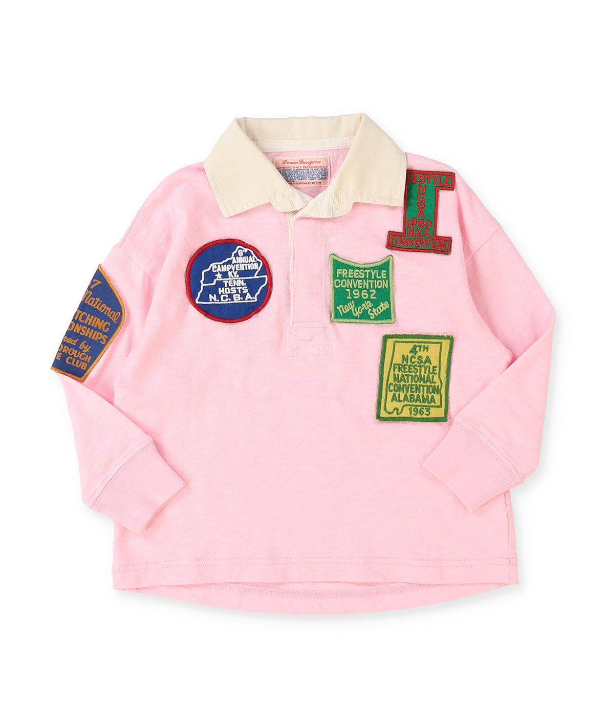 Patch Long Sleeve Rugger Shirt(LADIES)