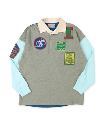 Patch Long Sleeve Rugger Shirt(LADIES)