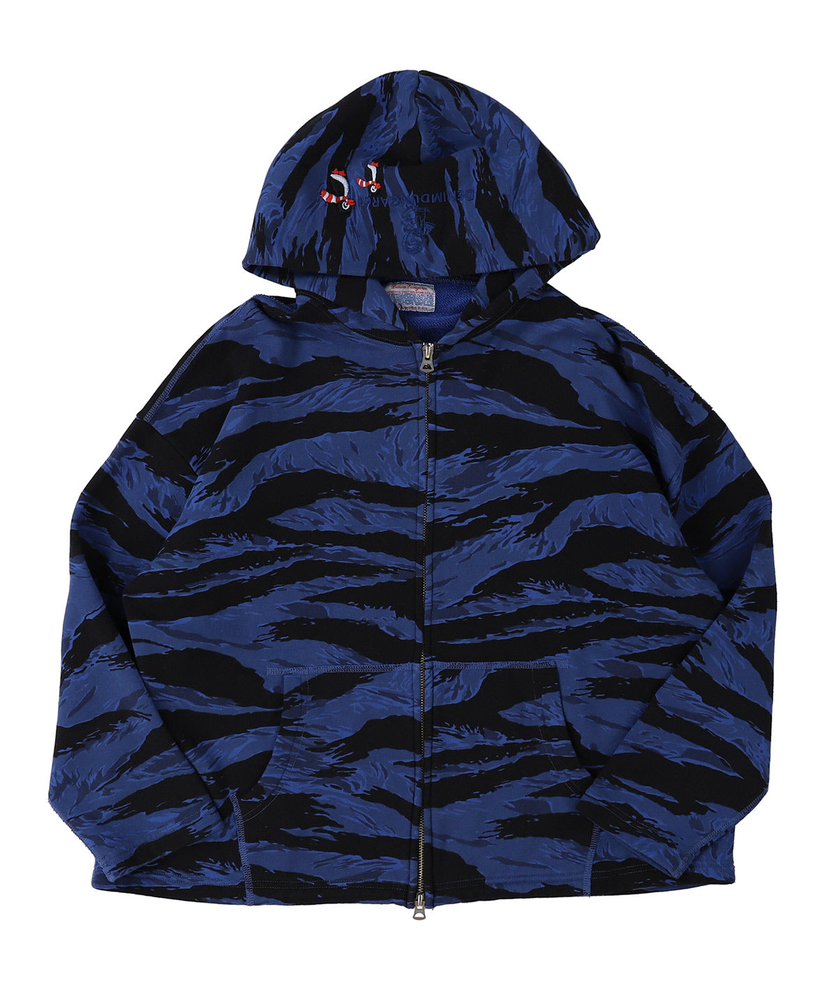 Patterned Zip-up Sweat Hoodie(LADIES)