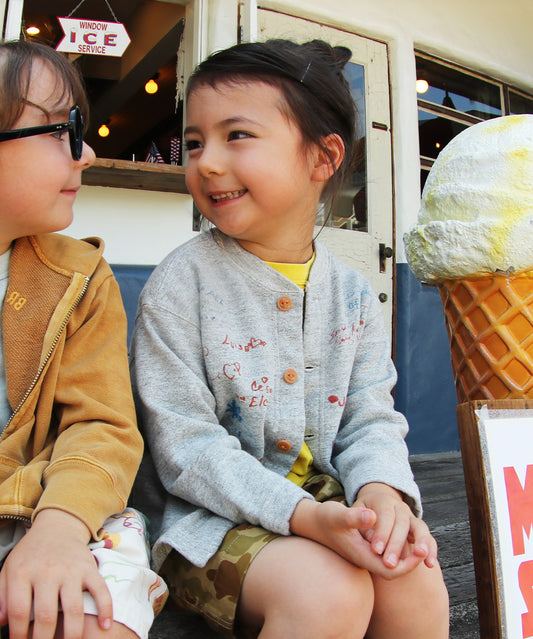 PENNIE Scribble Sweat Cardigan