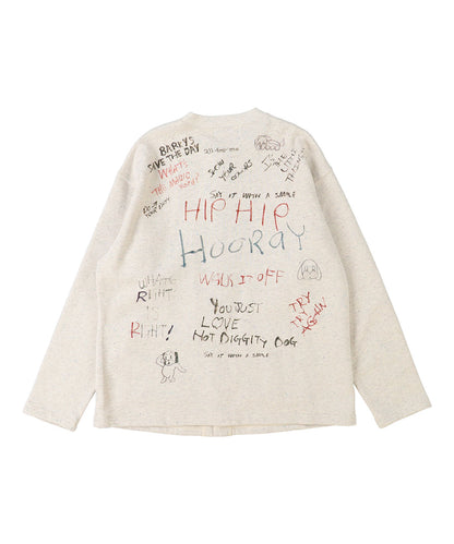 PENNIE Scribble Sweat Cardigan(LADIES)