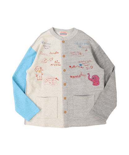 PENNIE Scribble Sweat Cardigan(LADIES)