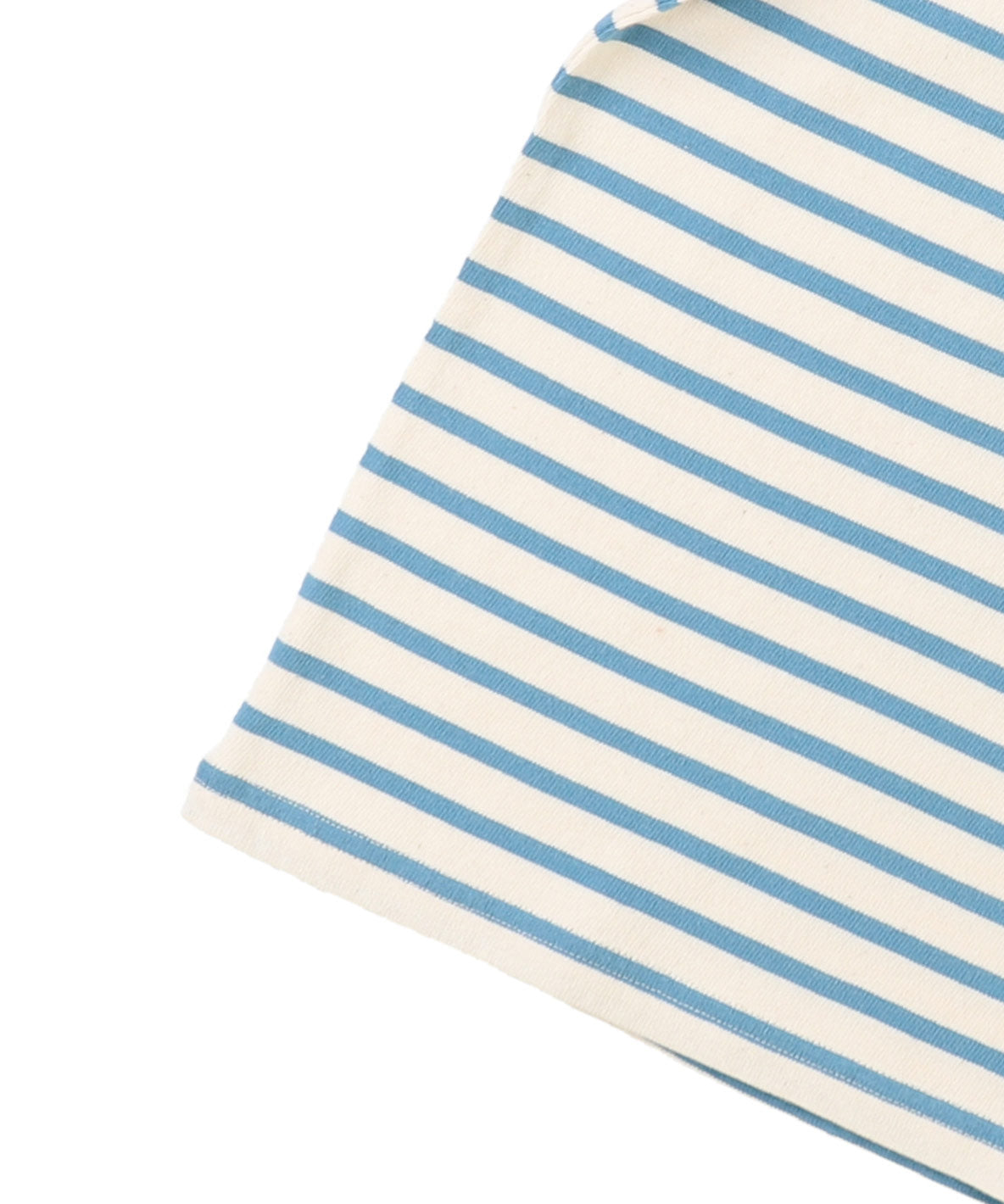 Striped Cotton Jersey Boat-neck Long Sleeve Tee(LADIES)