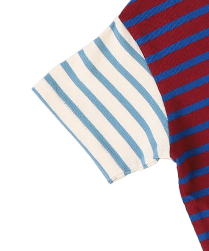 Striped Cotton Jersey Apron Tee