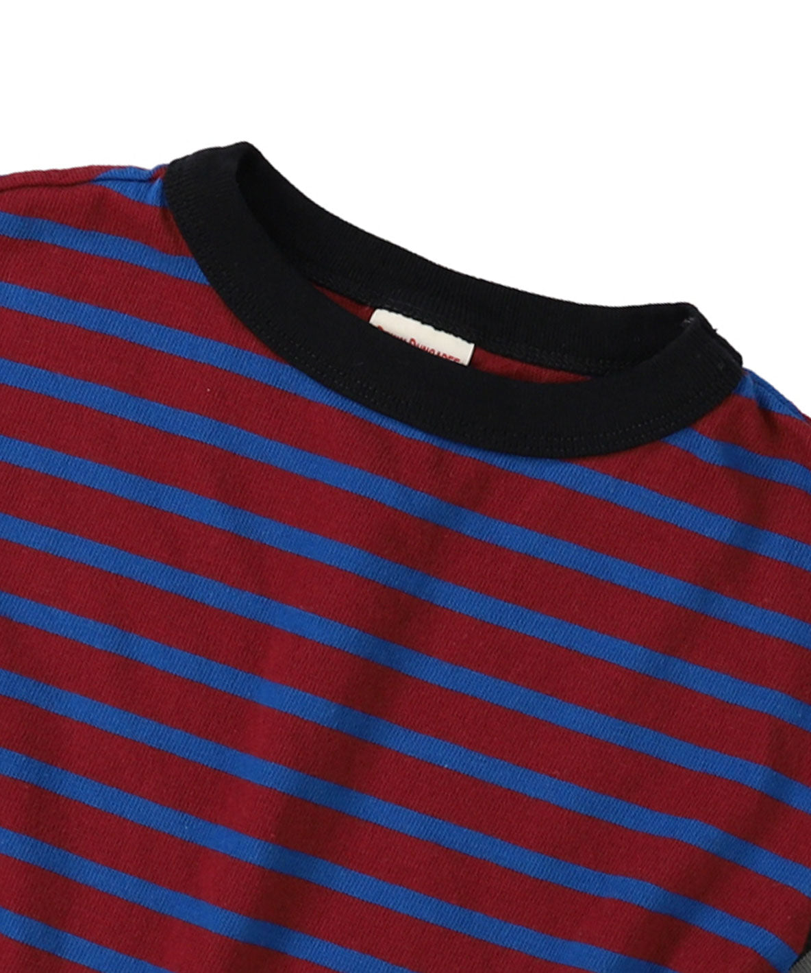 Striped Cotton Jersey Apron Tee