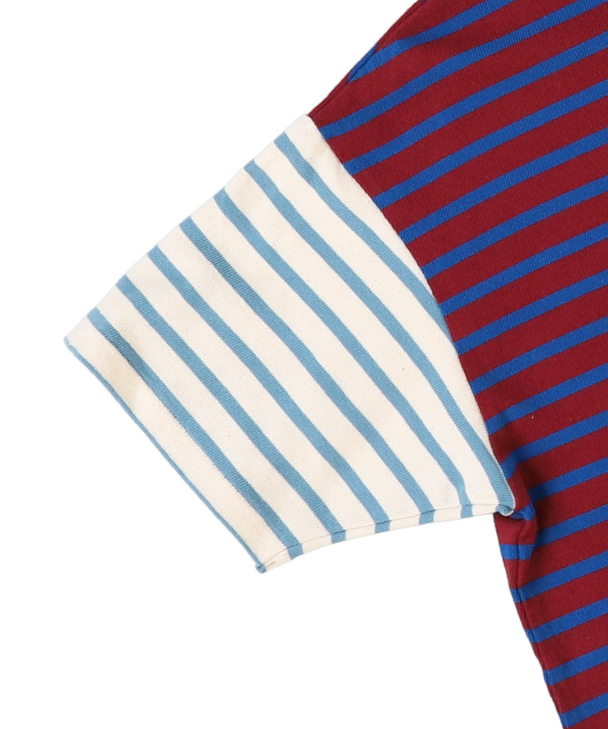 Striped Cotton Jersey Apron Tee(LADIES)