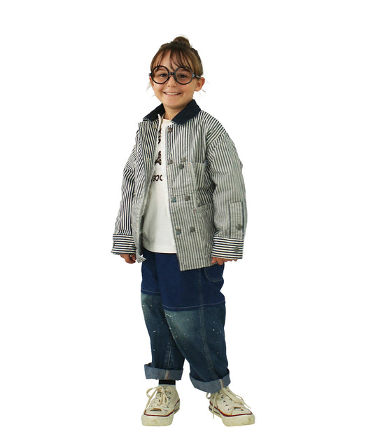 Denim Switched Design Pants